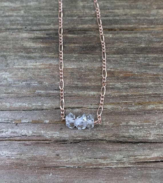 Crystal choker / Small crystal necklace / Diamonds necklace / Gift for daughter / Gift for her / Genuine gemstone jewelry / Dainty choker 5-7mm Code- WAR6695