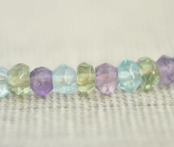 Dainty Gemstone Bracelet - Stackable Bracelet - Delicate Bracelet - Multi Color Bracelet - Motivational Gift For Her - February Birthstone 3mm Code- WAR6901