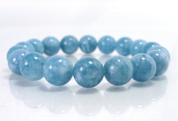 top quality 10mm Stretchable Blue Amazonite Bracelet Round, Smooth 7.5" for mens, womens.