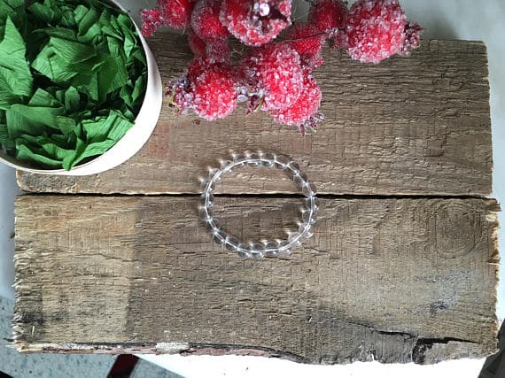 Anxiety Relief Calming 6mm Clear Clear Quartz Stretchable Bracelet Round, Smooth 18cm for mens, womens, gf, bf and adults.