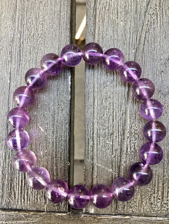 10mm Amethyst Stretch Bracelet Code- WAR6311
