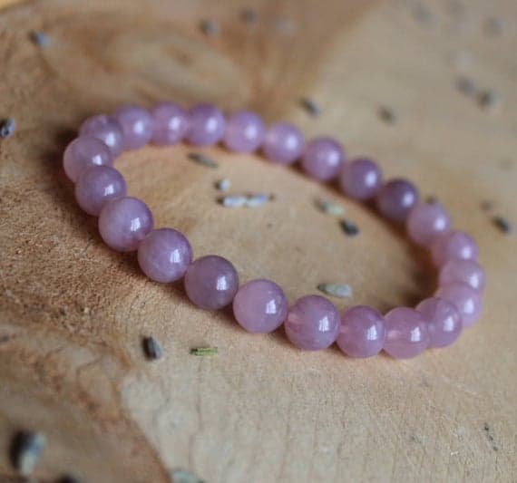 Rock Gift 8mm Stretchable Pink Rose Quartz  Bracelet Round, Smooth 7" for mens, womens.