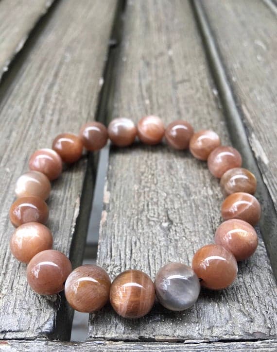 10mm Sunstone Stretch Bracelet Code- WAR6284