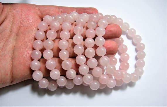 Rose quartz - 10mm Round beads - 19 beads - 1 set - A quality Code- WAR6935