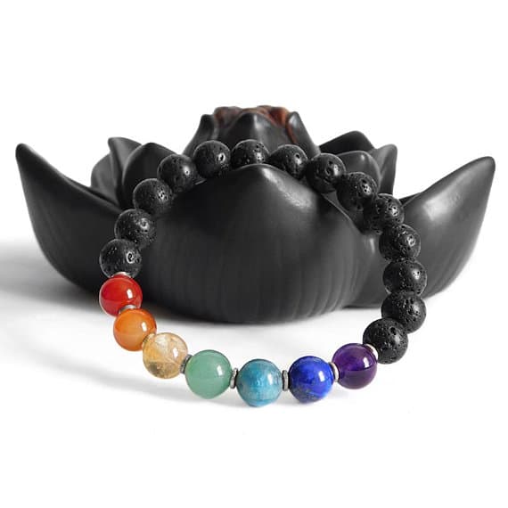 memorial gift  8mm Stretchable Multi Multi Gemstone Bracelet Round, Smooth 7" for mens, womens, gf, bf & Adult.