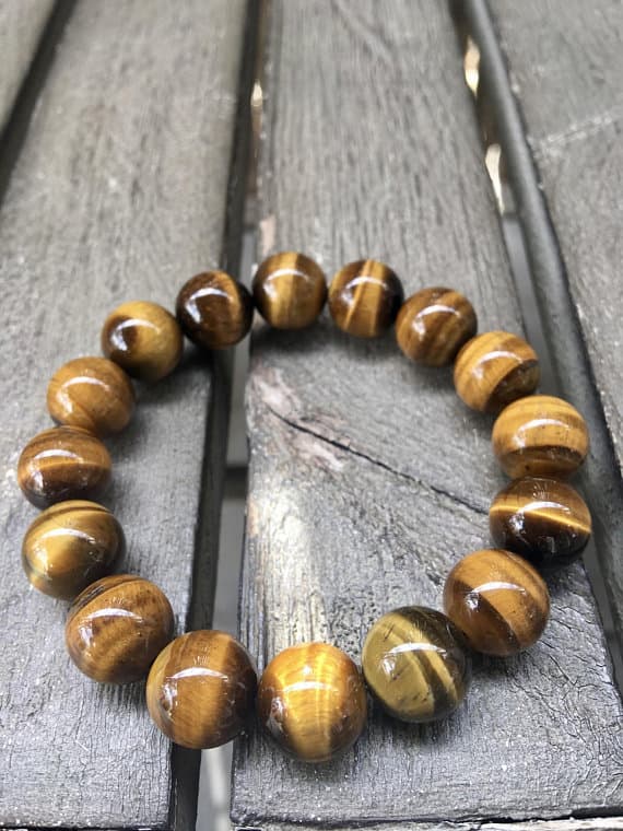 12mm Tiger’s Eye Stretch Bracelet Code- WAR6279