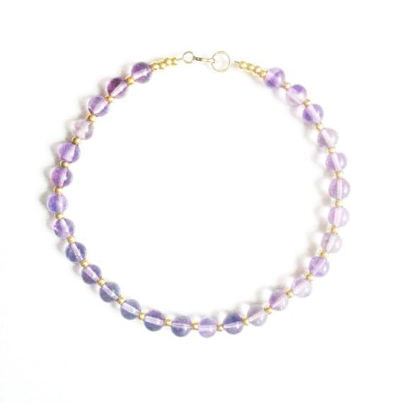 AAA++ Rare Quality Tiny Pink Amethyst and Gold /Silver PlatedGemstone Bracelet //Amethyst bracelet //amethyst jewellery //handmade //gifts for women //bridesmaid gift  4mm 17.5cm  Code- TJH289