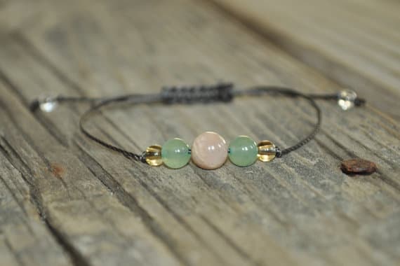 top quality 8mm adjustable Multi Sunstone, Aventurine, Citrine Bracelet Round, Smooth 7" for mens, womens, GF, BF, Adults.