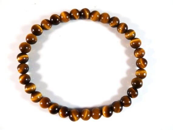 Anniversary Gift 6mm Stretchable Multi Tiger's Eye  Bracelet Round, Smooth 7" for mens, womens, gf, bf & Adult.
