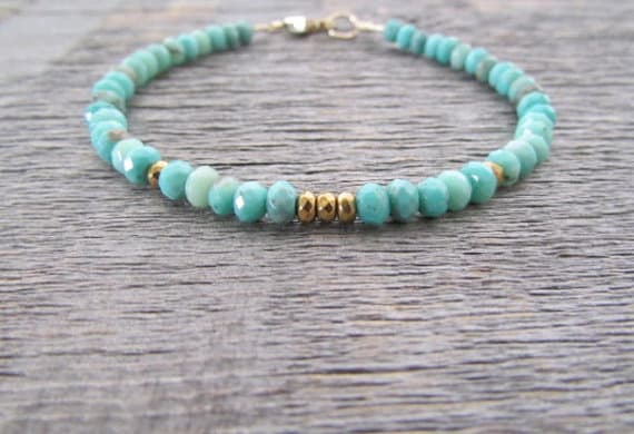 AAA++ Rare Quality Chrysoprase Bracelet, Chrysoprase Gold  Bracelet, Chrysoprase Jewelry, Bead Bracelet, Layer Bracelet, Stack Bracelet, Chakra Bracelet 7 inches 3-4mm Code- TJH401