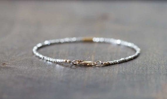 925 sterling silver Positive Energy 1.5mm Silver 925 Sterling Silver stacking Bracelet Fancy, Faceted 18cm for mens, womens, gf, bf and adults.