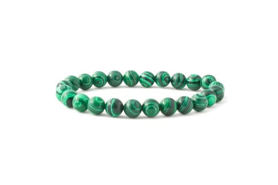 Green Malachite Bracelet/ Green Yoga Bracelet/ Matte Green Bracelet/ Green Stone Bracelet 8mm Code- WAR9057