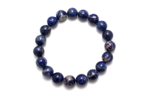 Sodalite Bracelet, Blue Women's Bracelet, Sodalite Jewelry, Blue Yoga Bracelet, Calming Bracelet, Sodalite, Serenity Blue, Navy Bracelet 8mm Code- WAR9054