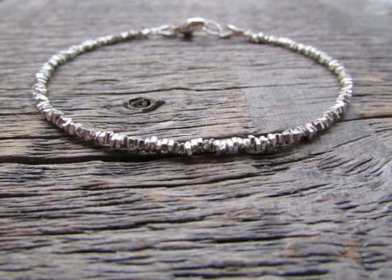 AAA++ Rare Quality Hill Tribe Silver Plated Bracelet , Silver Plated Beads Bracelet, Silver PlatedStack Bracelet, Boho Bracelet, Layer Bracelet, Karen Hill Tribe Bracelet, Boho Gift 2mm 7 inches Code- TJH417