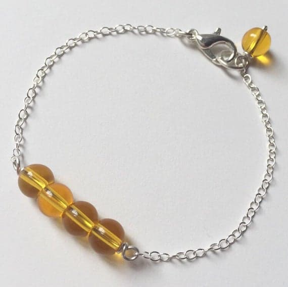 925 sterling Silver Wholesale 6mm stacking Yellow LEMON QUARTZ Bracelet Round, Smooth 7" for mens, womens.